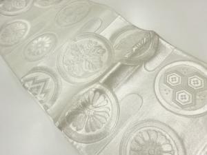 家紋模様織出し袋帯